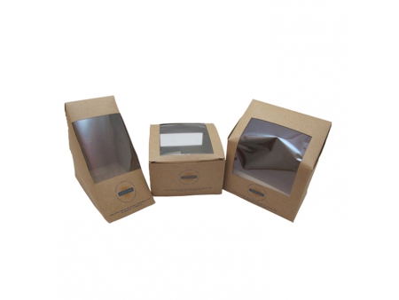 Sandwich Box, Paperboard Food Boxes with Window