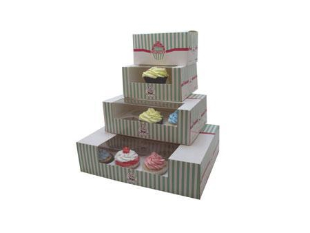 Paperboard Cupcake Box, Custom Printed Paper Box