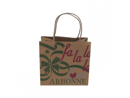 Kraft Paper Carrier Bag, Custom Printed Bags