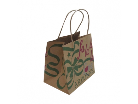 Kraft Paper Carrier Bag, Custom Printed Bags