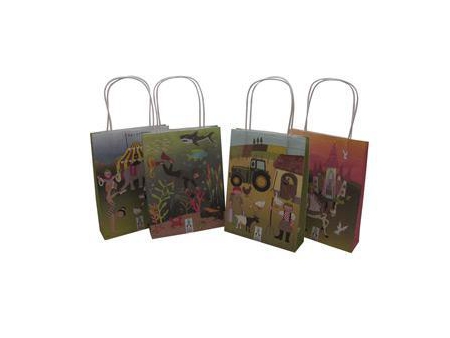 Kraft Paper Carrier Bag, Custom Printed Bags