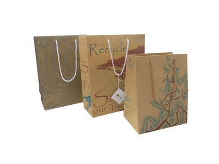 Kraft Paper Carrier Bag, Custom Printed Bags