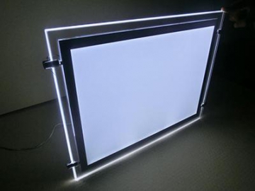 LED Crystal Lightbox Display with Illuminated Frame