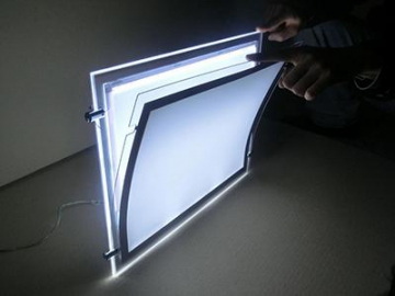 LED Crystal Lightbox Display with Illuminated Frame