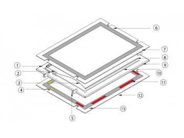 LED Crystal Lightbox Display with Illuminated Frame