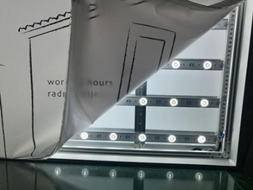Floor Standing LED Fabric Lightbox Display