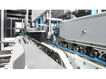 Folding and Gluing Line 2000 type Carton Folder Gluer Machine