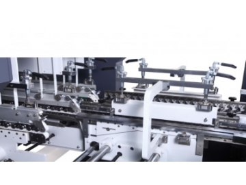 Box and Carton Folding Gluing Line 1100 type Folding Machine