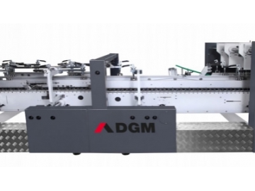 Box and Carton Folding Gluing Line 1100 type Folding Machine