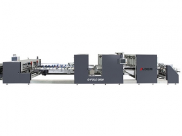 Folding and Gluing Line 2000 type Carton Folder Gluer Machine