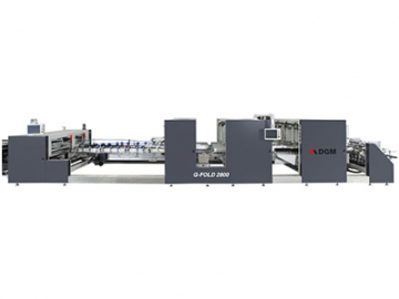 High Speed Carton Folding Gluing Line 2800 type Carton Folding Machine