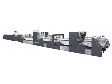 Box and Carton Folding Gluing Line 1100 type Folding Machine