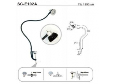 Flexible Gooseneck LED Desk Lamp, Item SC-E102 LED Lighting