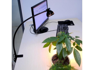 SC-E102 LED Gooseneck Clamp Lamp, 600mm Flexible Gooseneck LED Light