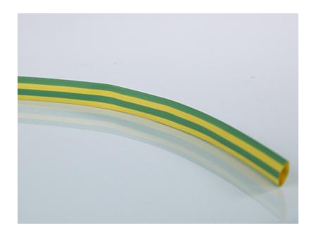 Zero Halogen Heat Shrink Tubing, Yellow/Green Single Wall Tubing