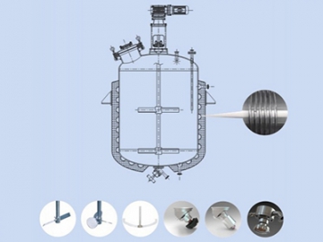 Stainless Steel Mixing and Blending Tank, ASME Mixing Vessel