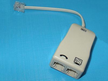 In-line DSL Filter Splitter 1 Male to 2 Female RJ11