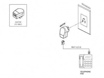 Telephone Adapter to Denmark