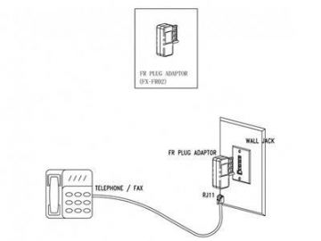 Telephone Adapter  to French