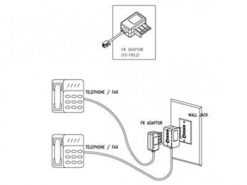 Telephone Adapter  to French