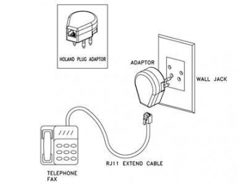 Telephone Adapter  to Netherlands