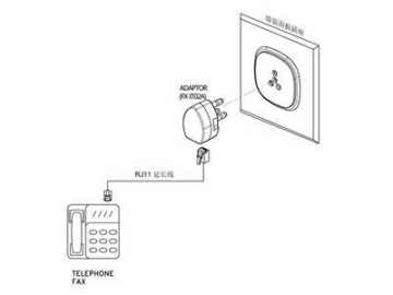 Telephone Adapter to Italian