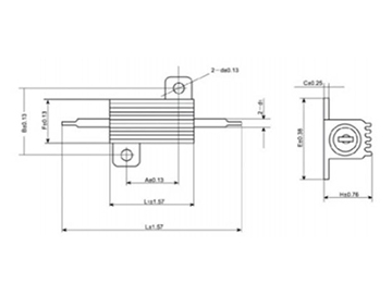 Aluminum Housed Chassis Mounted Wire Wound Resistor