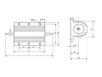 Aluminum Housed Chassis Mounted Wire Wound Resistor