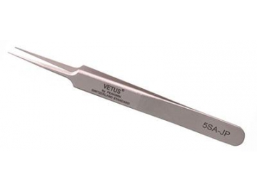 Precision Fine Point Tweezers, JP Series Stainless Steel Tweezers