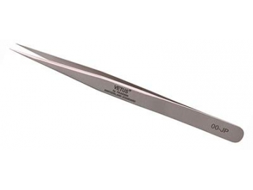 Precision Fine Point Tweezers, JP Series Stainless Steel Tweezers