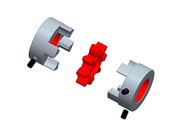 LK16-1 Jaw Coupling - Set screw Type