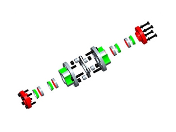 LK9-1 Single Disc Coupling - Locking Assemblies Coupling