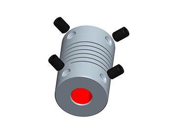 LK1-2 Multi-beam Coupling - Beam Type - Setscrew Type - Spiral
