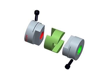 LK4-2 Oldham Coupling - Clamp Type