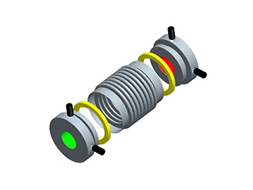 LK6-1 Bellows Coupling - Setscrew Type