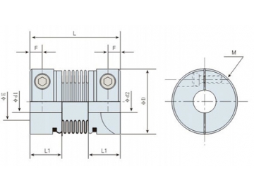 LK6-2 Bellows Coupling - Clamp Type