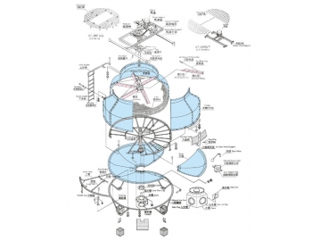 Counterflow Cooling Tower (Round FRP Open Circuit Cooling Tower)