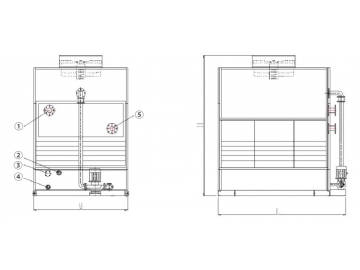 Counterflow Cooling Tower (Steel Closed Circuit Cooling Tower)