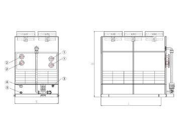 Counterflow Cooling Tower (Steel Closed Circuit Cooling Tower)