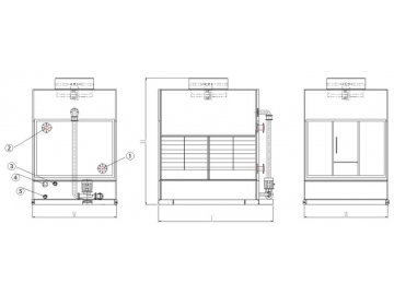 Crossflow Cooling Tower (Closed Circuit Steel Cooling Tower)