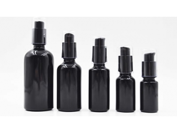 Violet Black Glass Bottles & Jars