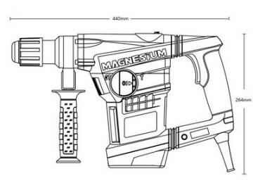 40mm SDS Max Rotary Hammer