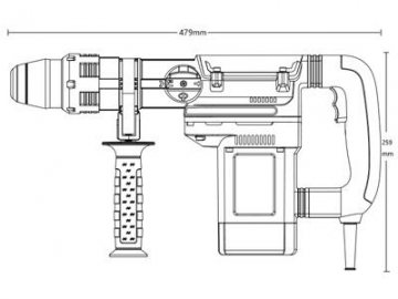 40mm SDS Max Rotary Hammer Drill