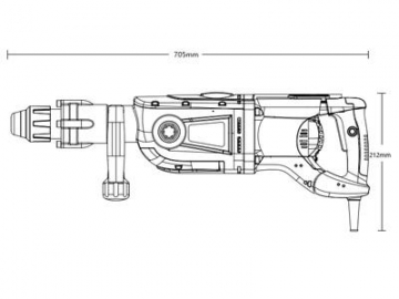 50mm SDS Max Rotary Hammer