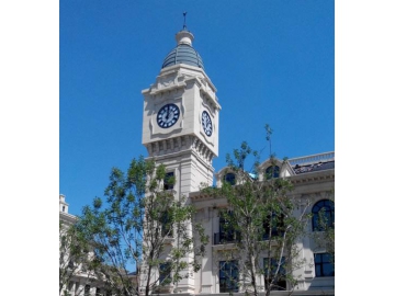 Four-Sided Tower Clock with Backlighting