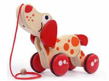 Wooden Dog Pull Toy