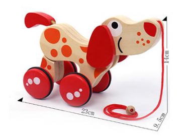 Wooden Dog Pull Toy