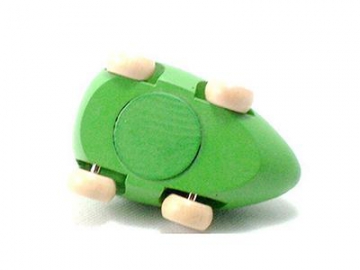 Wooden Toy Mouse Driven Car