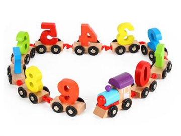 Wooden Train Toys for Toddlers