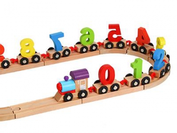 Wooden Train Toys for Toddlers